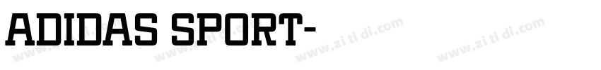 adidas sport字体转换